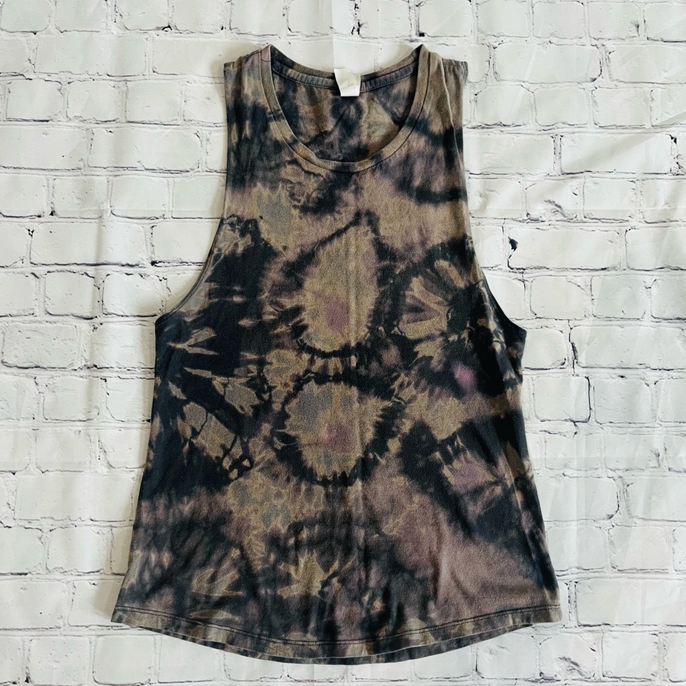 Bleach Tie Dye Muscle Tank (small)